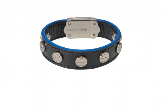 BRACCIALE-GIOIELLO  BLACK CELTIC VERSIONE LIGHT BLUE